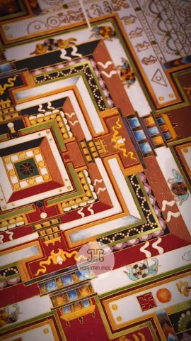 Người nhìn Mandala bằng mắt, thấy hoa văn Người nhìn bằng tâm, thấy đạo trong từng đường tròn vi tế.🙏#hoatammoc #nghethuatthucong #tranhphatgiao #mandala #tranhdecor 