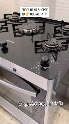 Fogão Suggar Neo Glass 5 Queimadores Inox FGVNG510PRIX Bivolt por R$899,90.  ID 👉 BUE-AET-YHP  https://s.shopee.com.br/1g9slXRnzq
