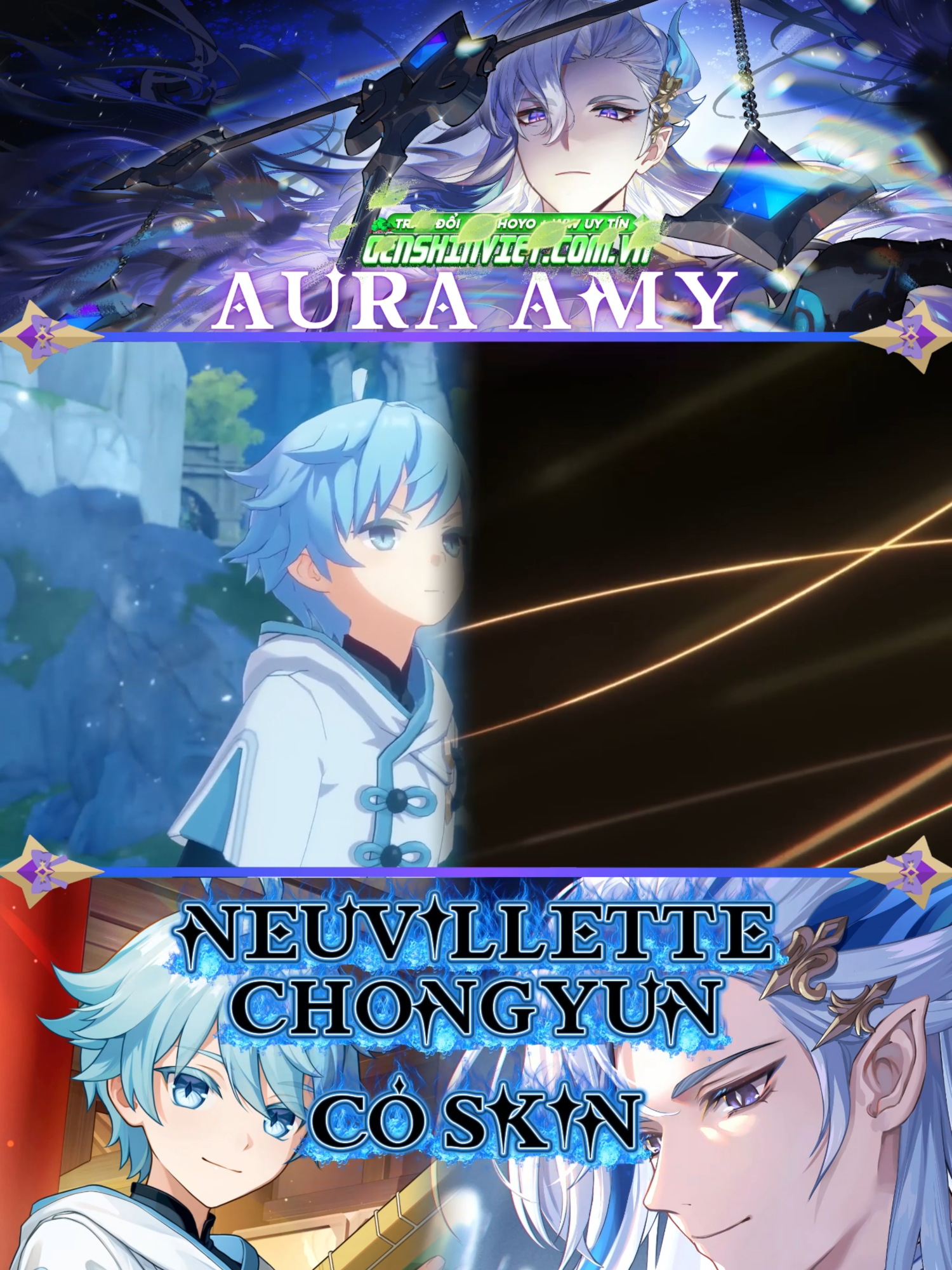 THỦY LONG SKIN 5S Là Tuyệt  #auraamy #auraamytiny #genshinimpactvn #GenshinImpact #songofthewelkinmoon #genshinimpactluna1 #genshinimpacttips #genshinimpactbuild #nodkrai #flinsgenshinimpact #flinsgenshin #nefergenshin #nefer #alicegenshinimpact #columbinagenshinimpact #Jahodagenshin #flinsgameplay #laumagenshin #lauma #yelan #neuvillette #chongyun
