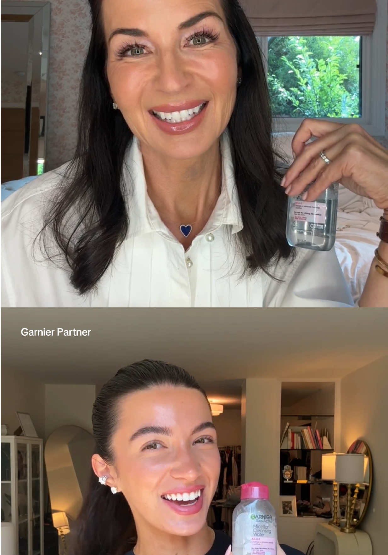 @GarnierUSA Micellar Cleansing Water saves my skin when traveling. It’s also perfect for my mom’s skin too! @target #garnierpartner #micellarwater #motherdaughter #garnierskincare