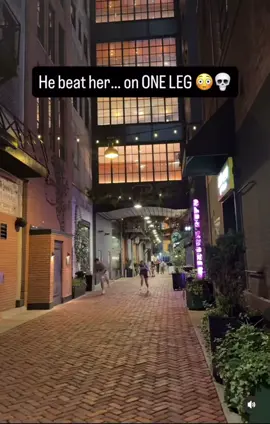 This is why women and men are separated with sports. Guy beat her on one leg while she’s trying her best to run with two legs. Hilarious that he asks her “were you actually running?” At the end because even he is confused that he beat her #megameme #womenssports #sports #Running #competition 