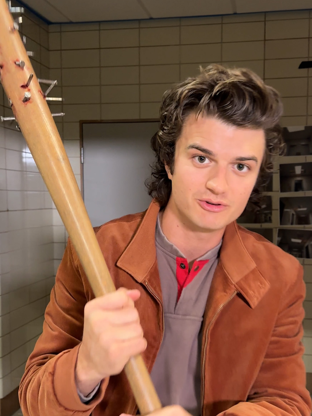 steve harrington and his nail bat <3 #StrangerThings #StrangerThings5 #JoeKeery