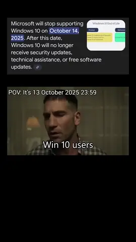 Windows 10 EOL #fyp #pc #pcmeme #windows #windows10