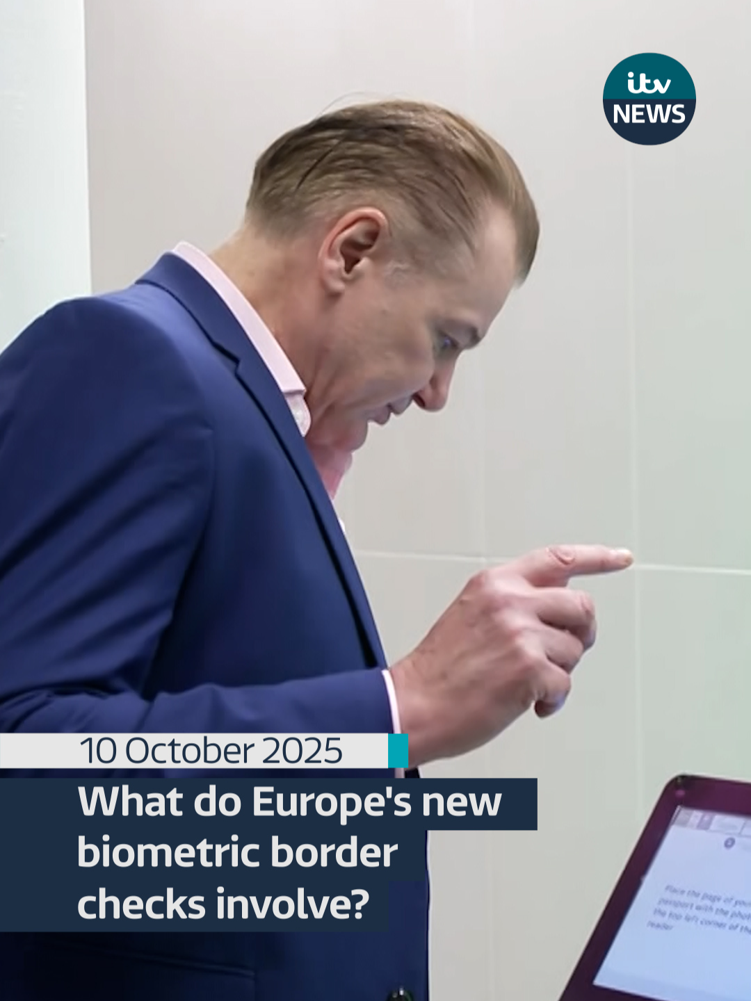British passport holders face changes at border control across Europe over the coming months. After a number of delays, the European Union's new Entry/Exit System (EES) will be rolled out from Sunday 12 October, but how exactly do they work.  We tried them out - hit the article link for more info.  #itvnews #travel