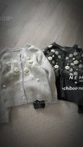 thêm mã mới len hoa thêu nỗi sẵn hai màu #hàng_sẵn_nhật🇯🇵 #phốiđồđẹp #vrial #hot #vr 