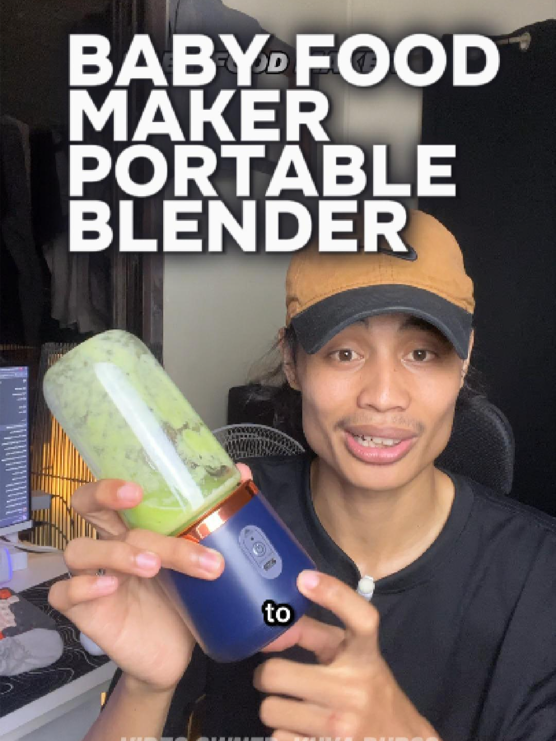 BABY FOOD MAKER PORTABLE BLENDER #babyfoodmaker #portablejuicer #portableblender #smothies #babytiktok #healthylifestyle