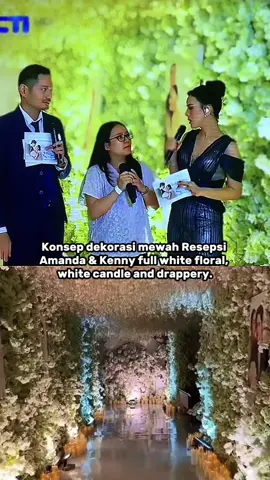 intimate bgt, tamu nya cuma 100 orang😭 #amandamanopo #kennyaustin #intimatewedding #fyp #resepsi #dekorasipernikahan 
