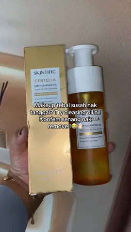 Best guna cleasing oil ni! Senang nak remove makeup!😆❤️ #skintificmy #racuntiktok #skintintskintifc #skintific #cleasingoil 