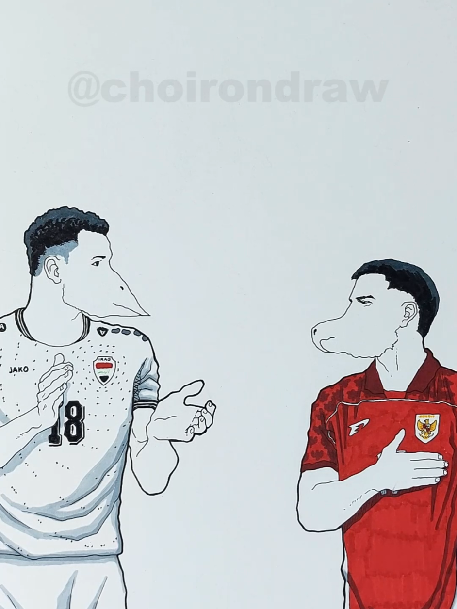 King Indo's final match... win or out... Iraq vs Indonesia. Sunday, October 12, 2:30 AM #timnasindonesia #timnasday #worldcupqualifiers2026 