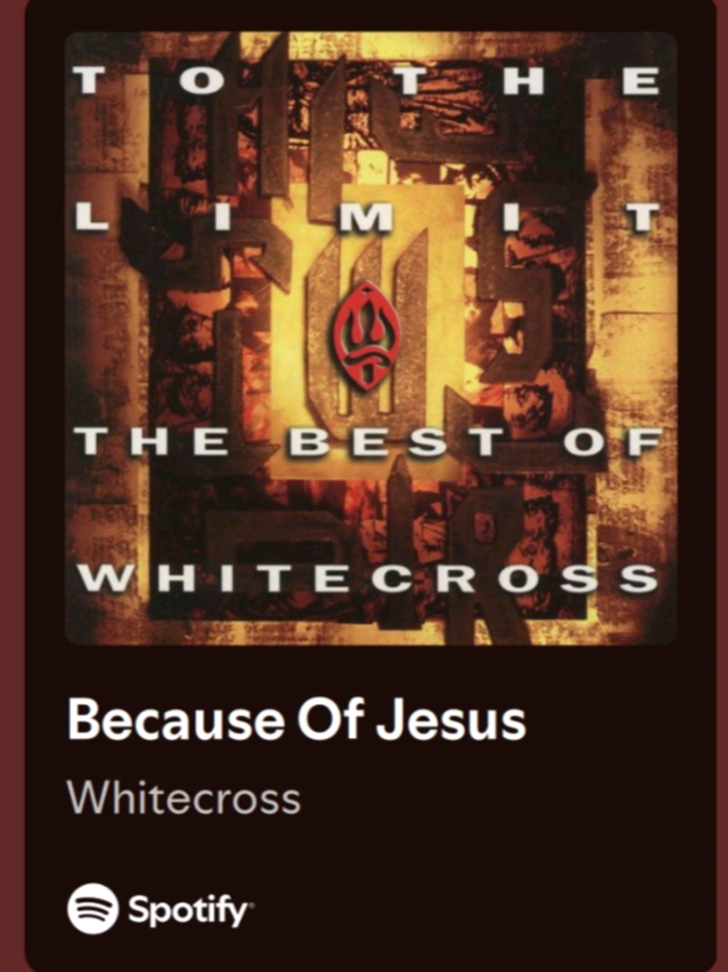 @whitecrossband : Because Of Jesus  #jesus #deus #rock #rockcristao  #igreja    