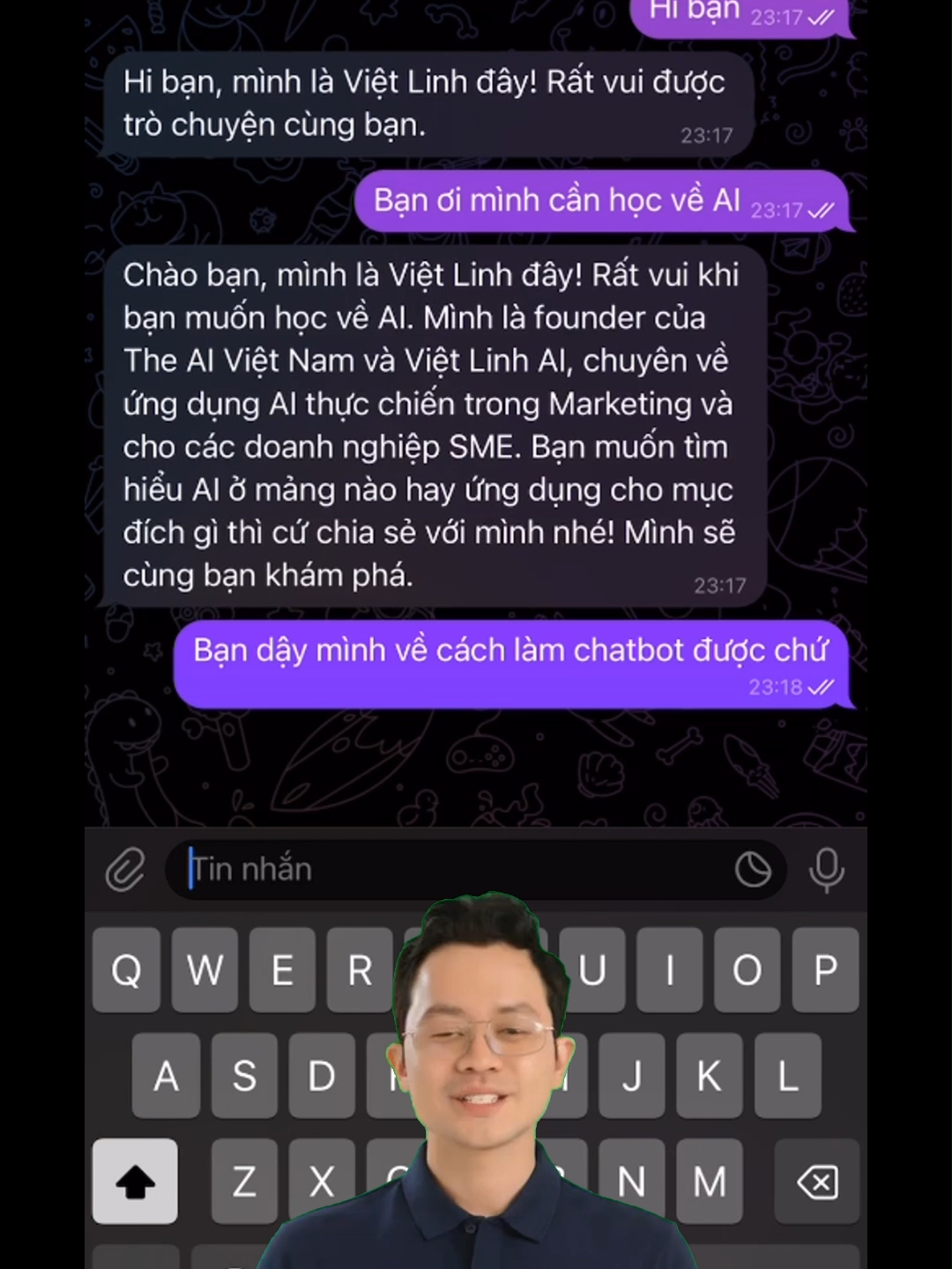 Mình đã tạo một 