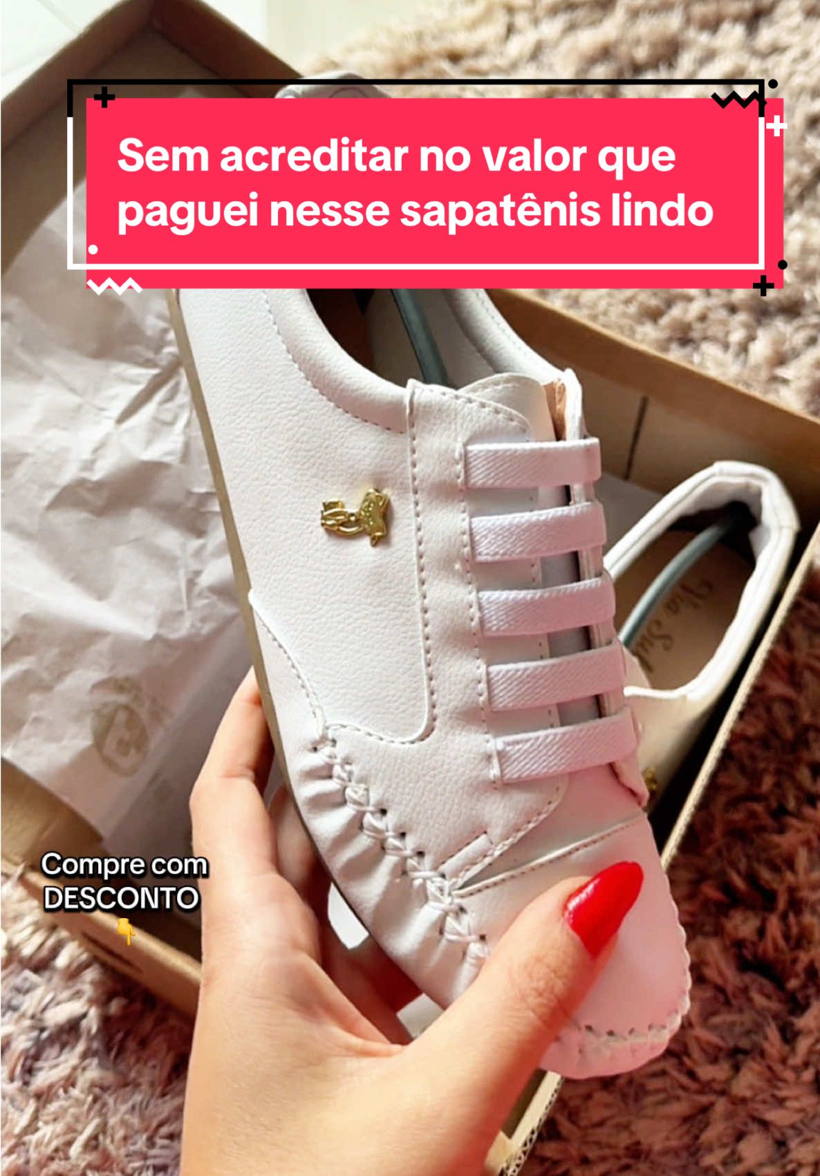 O sapatênis mais lindo e barato que já comprei e só podia ser aqui no Tik Tok shop😍🥰 #tenis #calcadosfemininos #modafeminina 