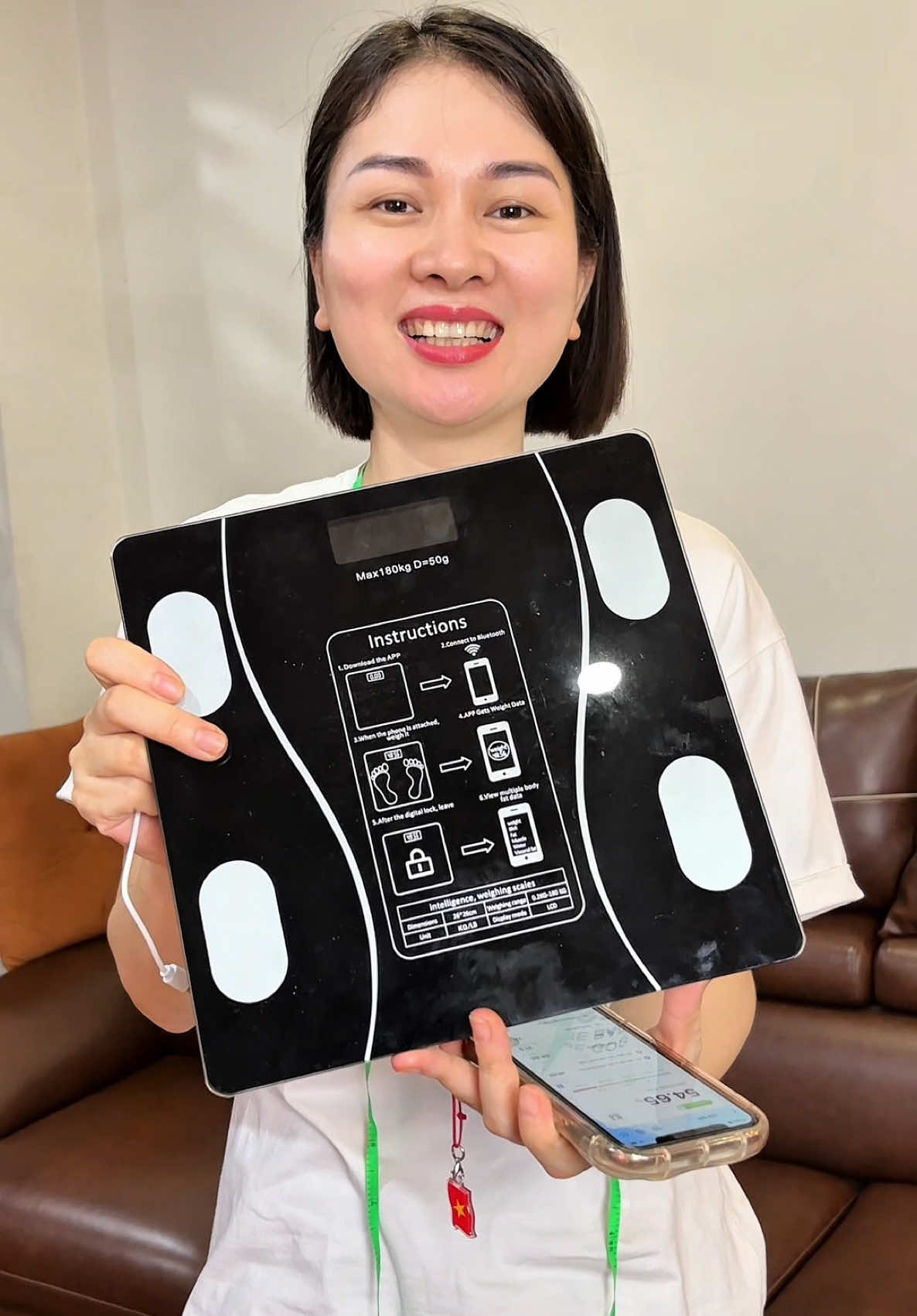 Cân điện tử đo dc cả 18 chỉ số cơ thể#nhaxanh #candientuthongminh #giadungthongminh 