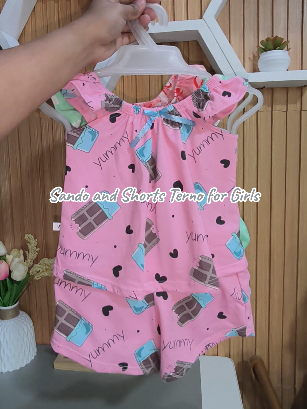 Ruffle Top Sando and Shorts Terno for Girls 🌷  Ages newborn baby to 8 years old 🌿 #MomsofTikTok #giftideas #clothinghaul #pambahay #parents @skyscollectiondirect 