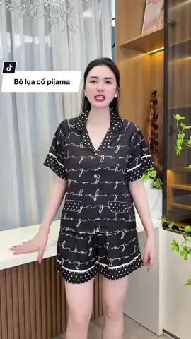 Bộ lụa mặc nhà xinh #thudongxudaily #review #dobo #dobomacnha #lualatin 