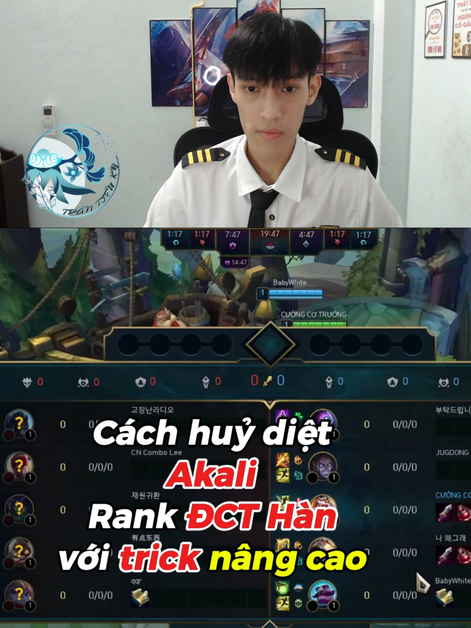 Cách huỷ diệt Akali Rank ĐCT Hàn với trick nâng cao #liênminhhuyềnthoại #leagueoflegends #cuongcotruong #viral #qiyana #leaguetiktok