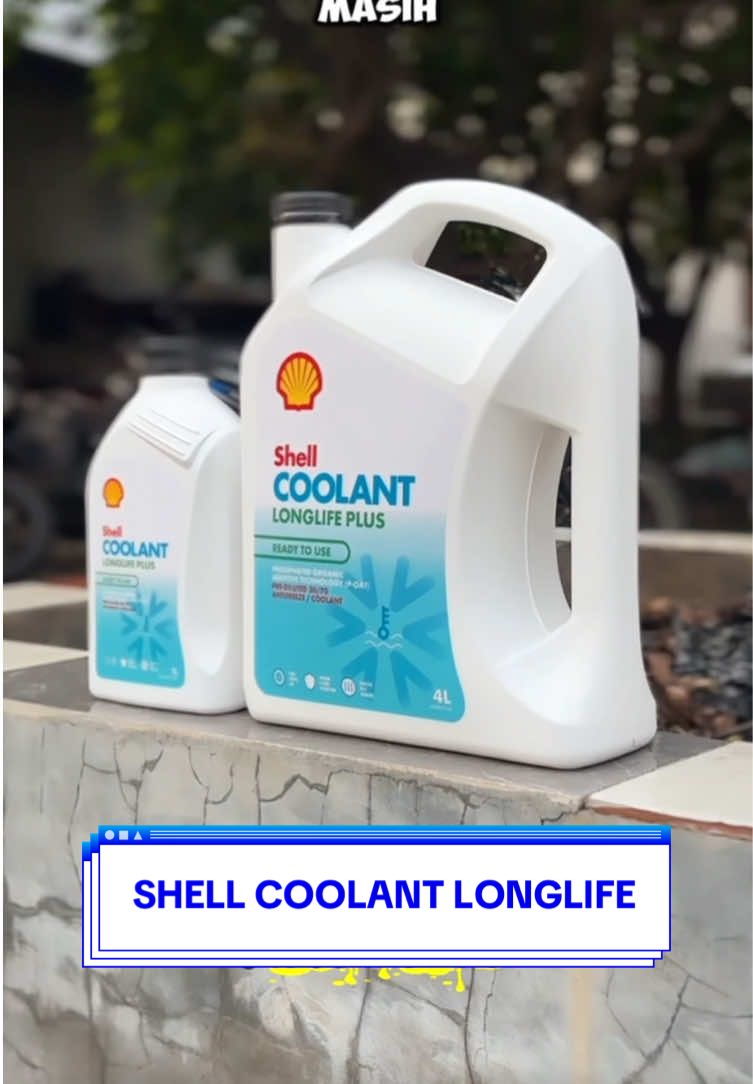 Shell coolant longlife plus original, cairan radiator dengan formula p-oat mampu bertahan disuhu extream dan tahan lama #shell #coolant #shellcoolant #radiator #kerincigomotor 