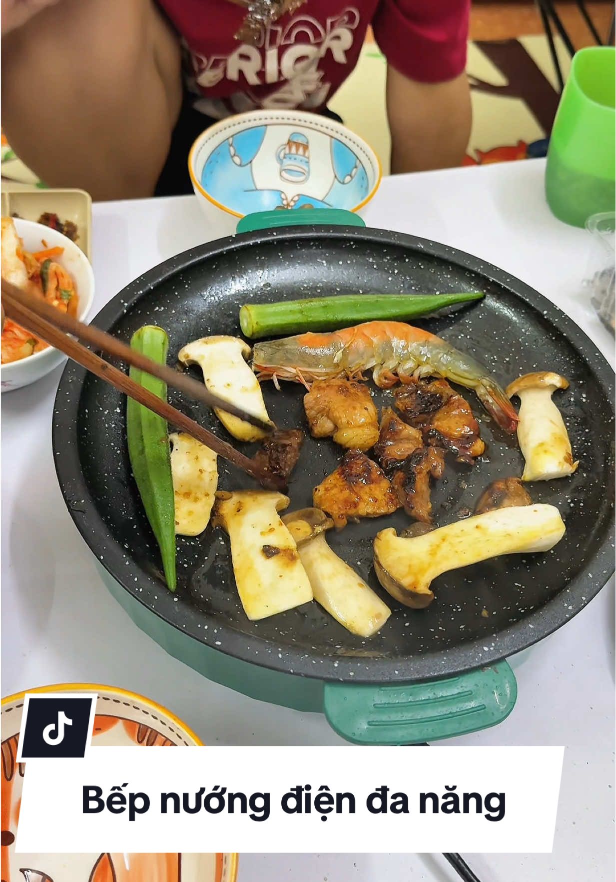 Bếp nướng điện mini dành cho 2-3 người ăn tiện lắm #bepnuong #bepnuongdulich #bepnuongdien #fyp #xuhuong 