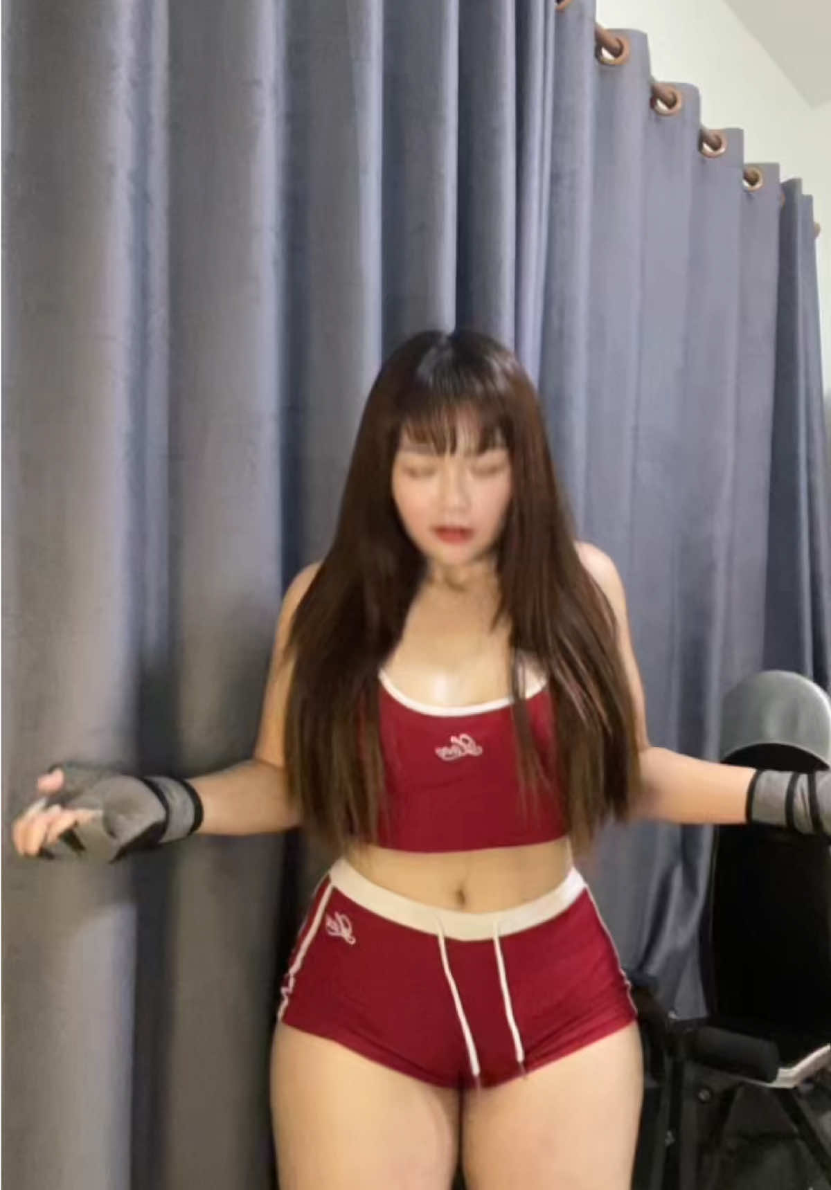 เครียด = ออกกำลุงกาย 🍒#เซลล์หนูนาอีซูซุ #หนูนา #สาวอวบ #ออกกําลังกาย #กางเกง 