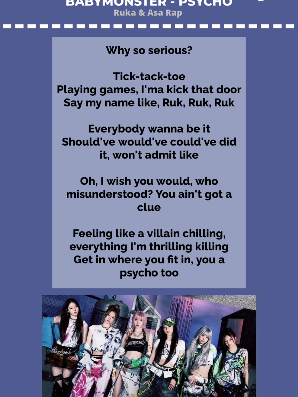 setelah braahh,, terbitlah ruk ruk ruk🔥#babymonster #psycho #rap #lyrics #rukasa 