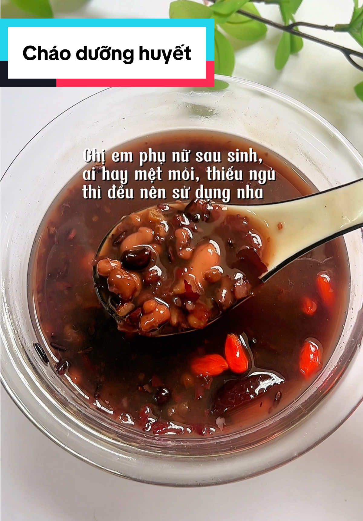 Mỗi tuần ăn 2-3 gói thôi là da dẻ hồng hào, dưỡng khí huyết khoẻ mạnh hơn rùi, mọi người dùng thử cháo hồng dưỡng huyết nhé #chaoduonghuyet #chaohongduonghuyet #gocduongsinh #duongkhihuyet 