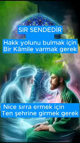 SIR SENDEDİR Hakk yolunu bulmak için Bir Kâmile varmak gerek Nice sırra ermek için Ten şehrine girmek gerek Kâmil kişi Hakk’tan söyler  Edeb ile kabul eyle Hakk yoluna dâhil eyler Hakk yolunda gayret eyle Senden gayrı sırat yoktur Hakk’ın yolu senden geçer Senin aslın illâ Hakk’tır Sadık olman kapı açar Yol arama başka yerde Dön kendine yol sendedir Sır arama başka yerde  Dön kendine sır sendedir  Hakk yolunda lütuf için Edeb ile gelmek gerek    Nice makam görmek için  Aşk içinde vefâ gerek Hakikat ne bilmek için Cân şehrine girmek gerek Dost cemâli görmek için Varlığından geçmek gerek Aşk bahrine dalan görür Bu eşyanın aslı nedir Rûh sırrına eren bilir Ene'l-Hakk’ın sırrı nedir Bu eşyada mevcûd olan Hakk’tan gayrı bir şey değil  Her vücûdun Zâtı olan İllâ Hakk’tır başka değil Bir Kâmile varan bilir Âb-ı hayat sırrı nedir İlm-i Tevhîd gören bilir Bu görünen âlem nedir ……. Cuma: Hakikat ne bilmek için, Vücûd şehrine dâhil olmaktır. Nice nice hakikate, Vücûd şehrinde şâhit olmaktır. …….. Cumanız: Kendinize dönmek ola Vücûd şehrine dâhil olmak ola Nice hakikati orada bulmak ola Her hakikatte teslim olmak ola