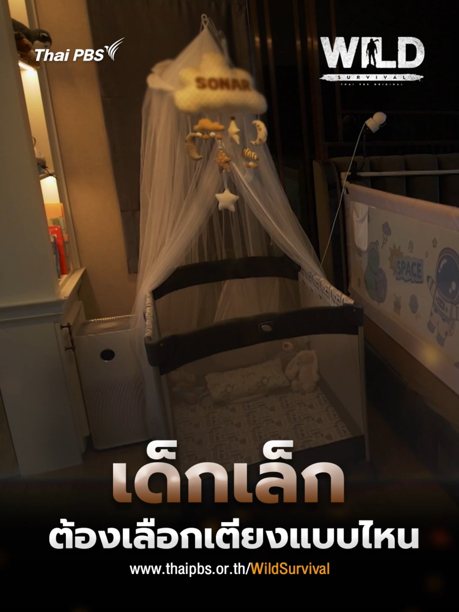 #เตียงเด็ก ต้องเป็นแบบไหน ควรวางอะไรบนเตียงเด็กไหม มาฟังจากกุมารแพทย์ ที่จะแนะเตียงให้ลูกน้อยนอนได้อย่างปลอดภัย ดูกันเต็มได้ทาง https://www.thaipbs.or.th/program/WildSurvival/episodes/110758 #WILDSURVIVAL #ThaiPBS
