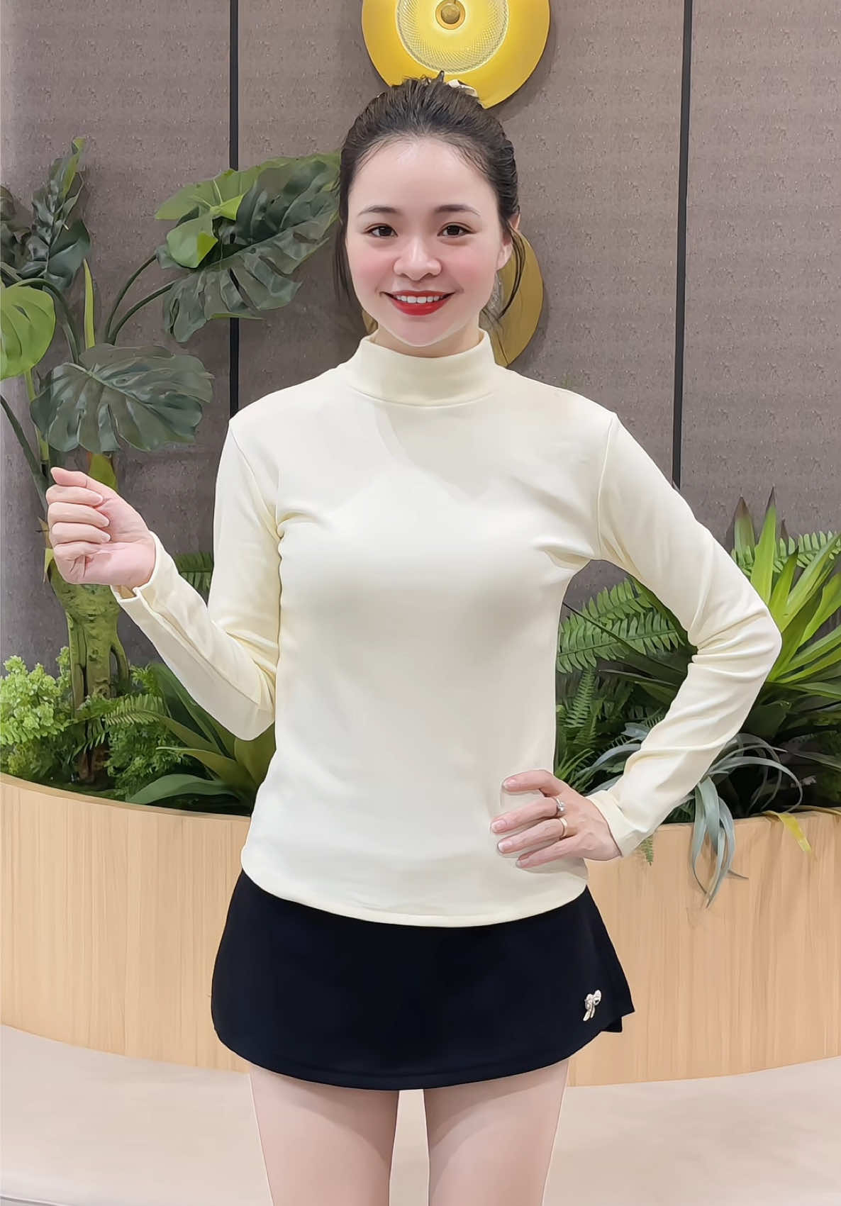 Áo thun giữ nhiệt cổ 3p #nguyetmun #thoitrangnu #aothungiunhiet #aogiunhiet 