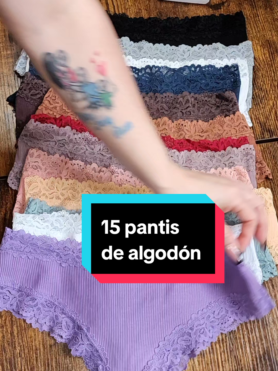 #TikTokShopCreatorPicks  15 panties por menos de $20! Comodidad, estilo y colores hermosos #RopalnteriorFemenina #Fine Too #PantiesDeModa #LookCómodo  FINETOO Women's 15PCS Cotton P