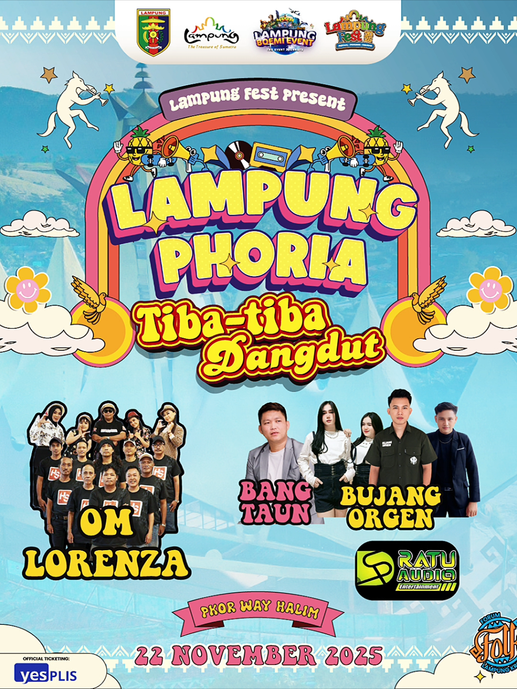 jangan sampe kehabisan tiket rekkk #bujangorgen #bujangorgenlampung #hslampungraya #beranikitabeda 