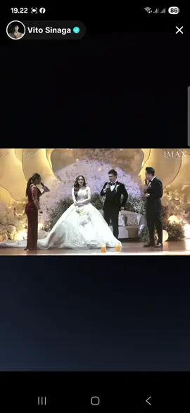 Kerenn abiss acara resepsi @vitosinagaprank  Mereka yang nikah awak yang mewek.. huhuhuu.. mewah bener..