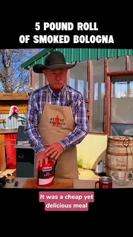 5 Pound Roll of Smoked Bologna #cowboy #Chopped #grilling #Cowboycook #cowboyrecipes  