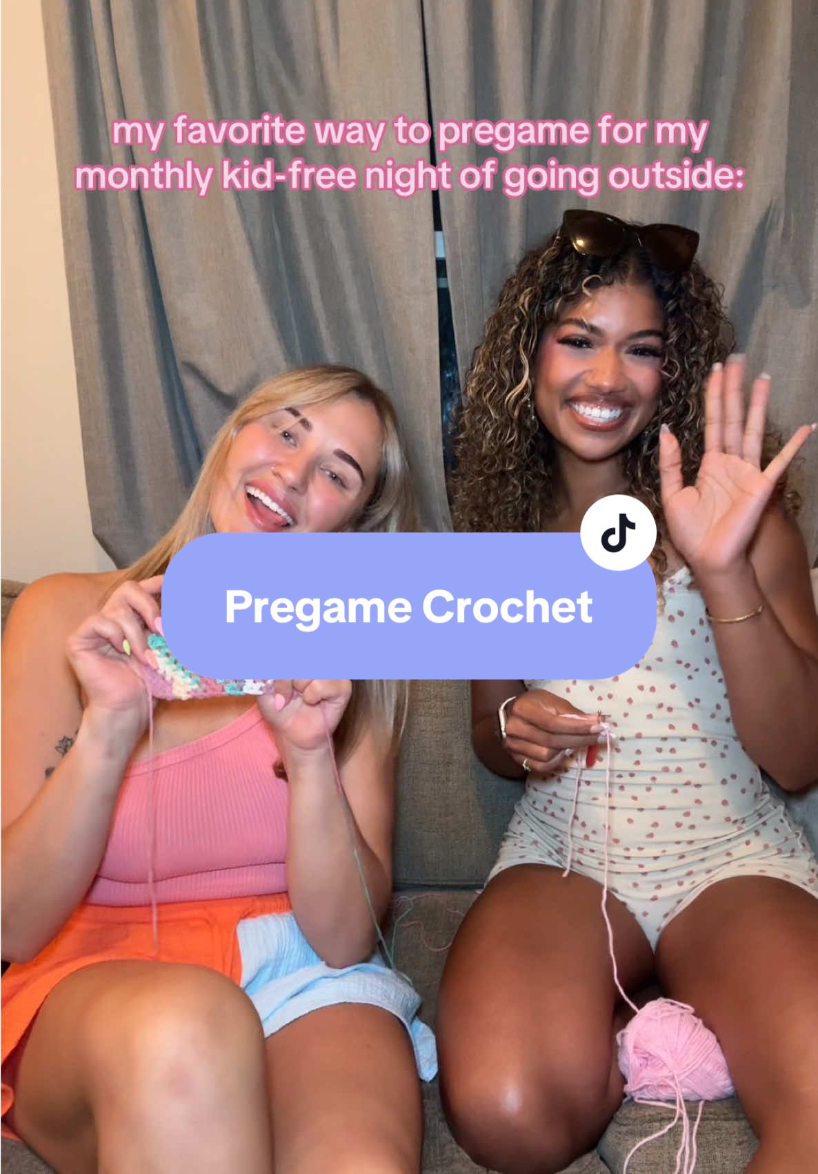 No better way to pregame than crafting, prove me wrong #crochet 