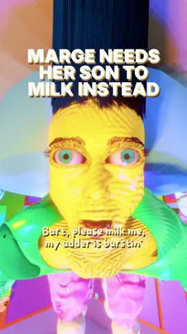 Marge Needs Her Son To Milk Instead Part 2 #3D #animation #blender #thesimpsons #cow 