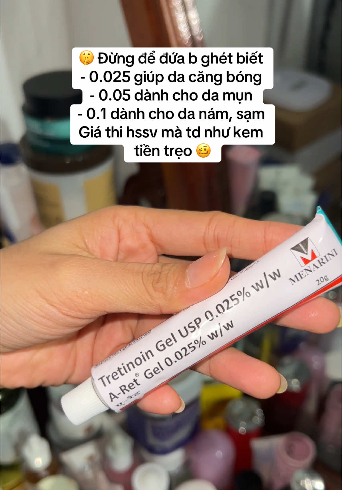 Da nhạy cảm cân nhắc ha #xh #reviewlamdep #tretinoin #skincare #viral 