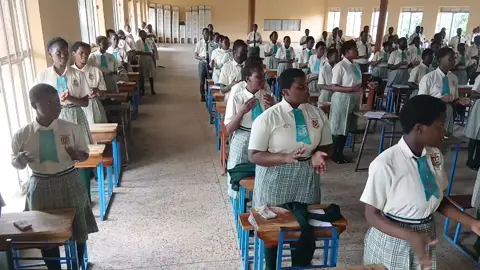 We are the candidates the lord has made! S.4 candidates 2025 set for UCE. Briefing. #merryhillchristianhighschool #briefing #fypage #goviral #foru 