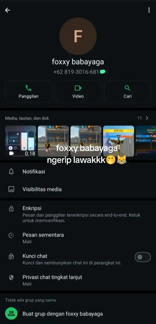 foxxy1.5 nama akun nya🤭😹😹#kangrip #babayaga #foxxy #lawak #fyp