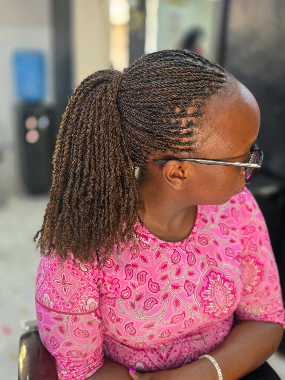 Microtwists with extensions Hair : Natural twist by @DarlingKenya  kahawa wendani.  #darlingbraids #naturaltwist #foryoupage #microtwistwithextension #artificialsisterlocs 