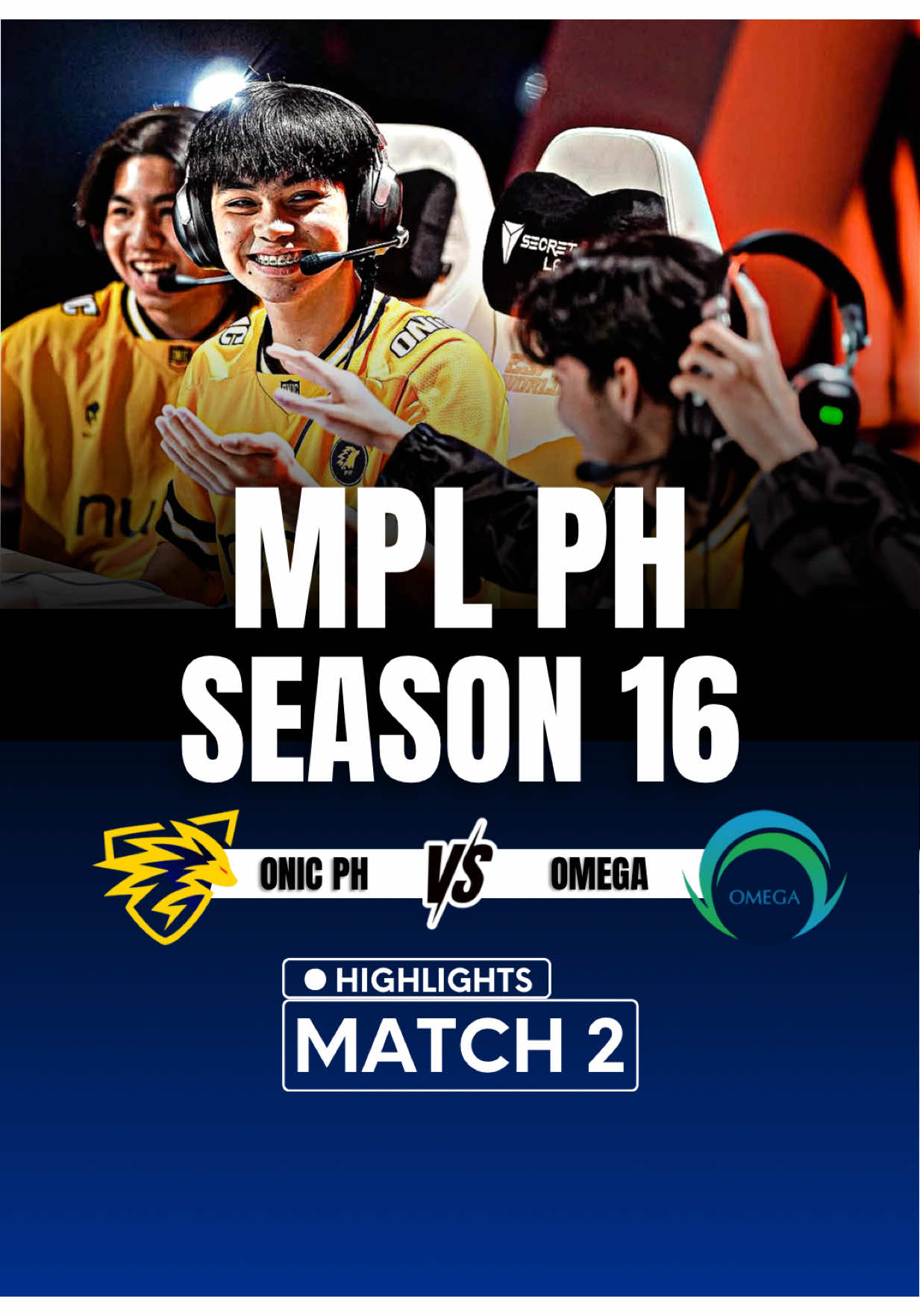 Highlights • MPL PH S16 || ONIC PH VS OMEGA - GAME 1 #mplph #onicphilippines  #MLBB9TH #mlbb #fyp 