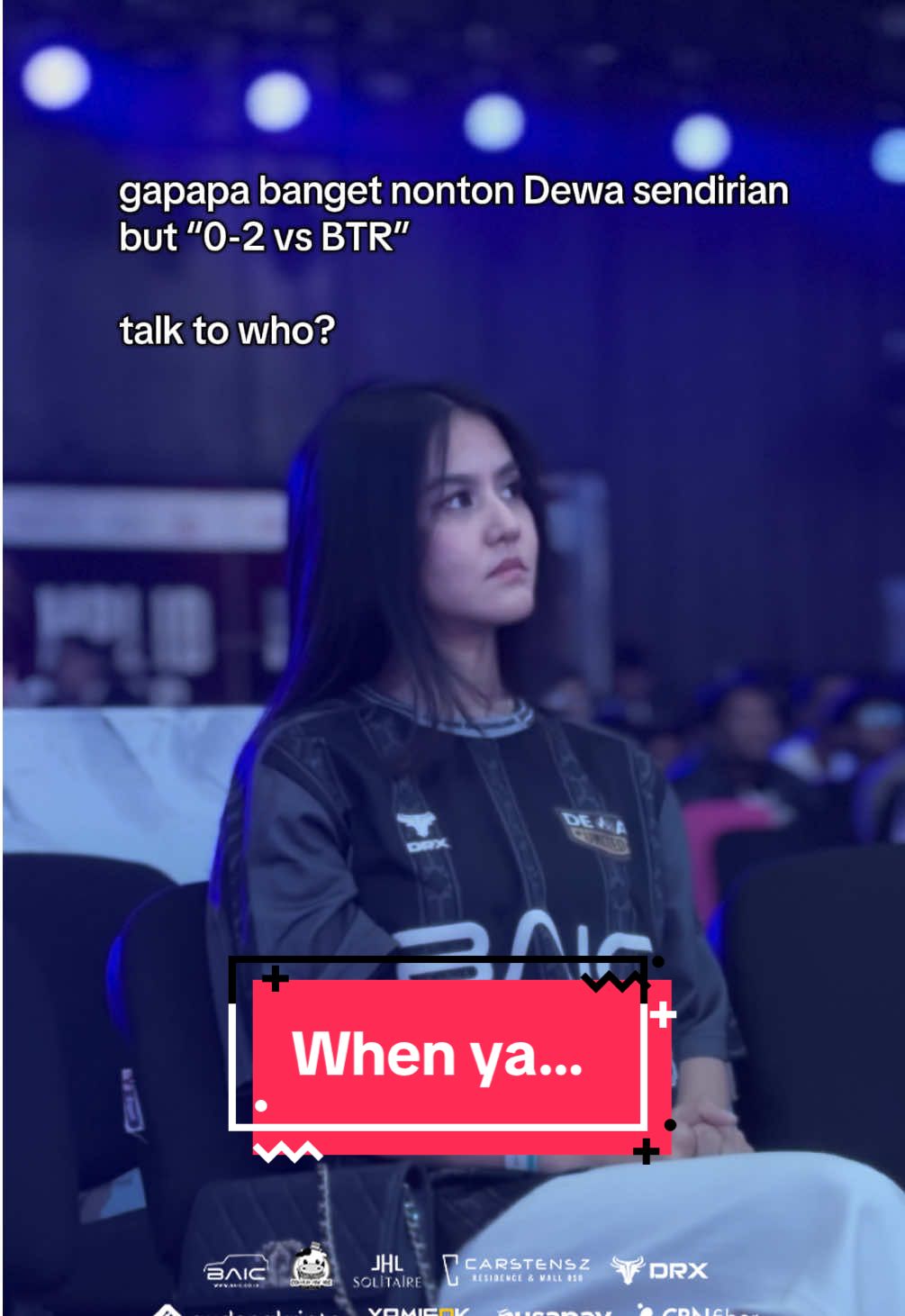 Meskipun sendiri tapi kak @Anisa Basyir selalu full support🥺🫶 #DewaUnitedEsports #MPLIDS16 #DewaBTR #MLBB #MobileLegends