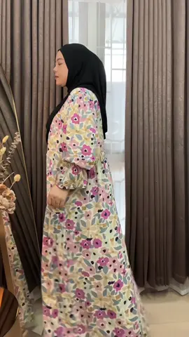 gamis dress rayon udah paling nyaman 😍🌸🩷 #gamiskekinian #gamisdress #outfitideas #ootdhijabstyle 
