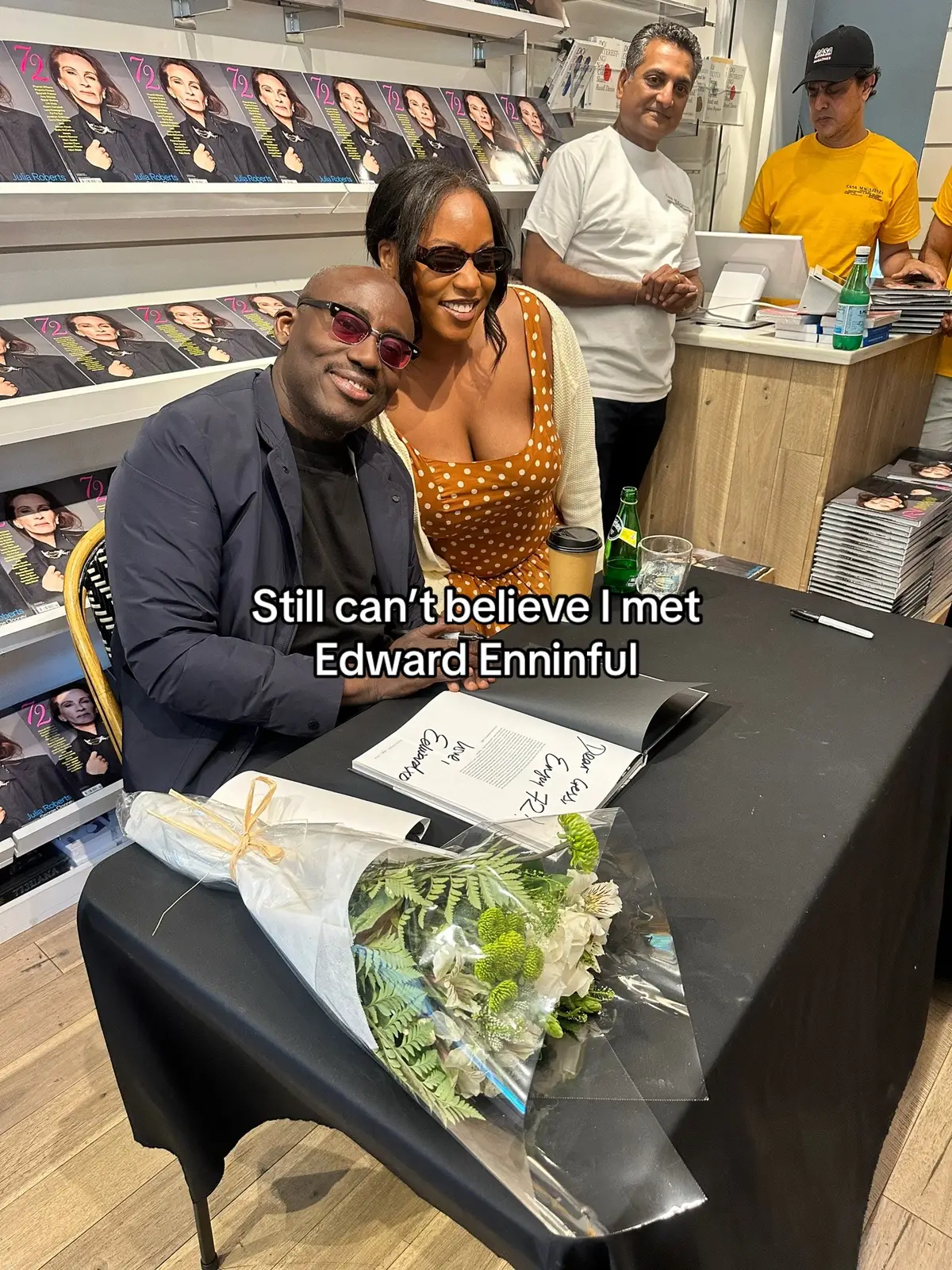 Met @edwardenninful at @IG @CasaMagazinesNYC to get a signed copy of @EE72 and left feeling inspired 🖤  Just one of those days that quietly mean so much #fashiontiktok #ee72 #edwardenninful #fashionlover