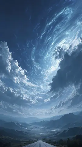 The sky holds secrets beneath its surface. ☁️🌌 What lies above your clouds? #fyp #surreal #fantasy #cosmic 
