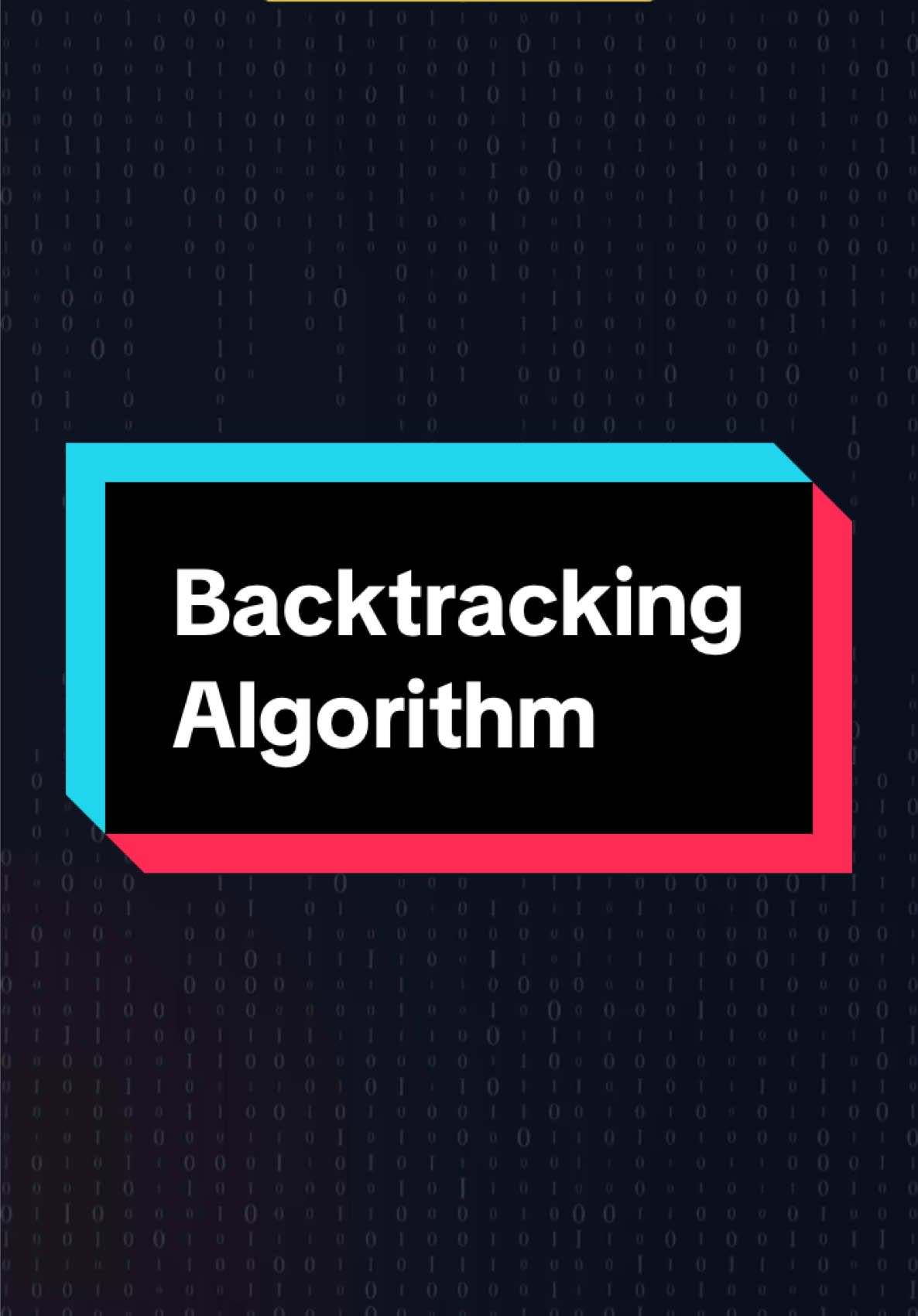 Backtracking Algorithm اكتر حاجه بتتسال عنها فى الانترفيو .. مهم جداااا #LearnOnTikTok #algorithm #datascience #datastructures #programming #برمجه #computer #علوم #fyp #trending #ai 