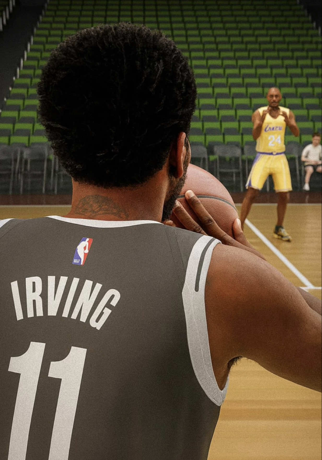 Kyrie Gave A Fan A Bloddy Nose 😳