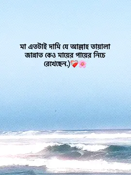 মা এতটাই দামি যে আল্লাহ তায়ালা জান্নাত কেও মায়ের পায়ের নিচে রেখেছেন.)❤️‍🩹🌸 #foryoupage #foryou #fypage #goviral #trending @TikTok Bangladesh 