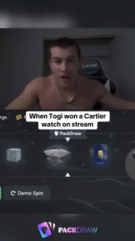 When Togi won a Cartier watch on stream #togi #kickstreaming 