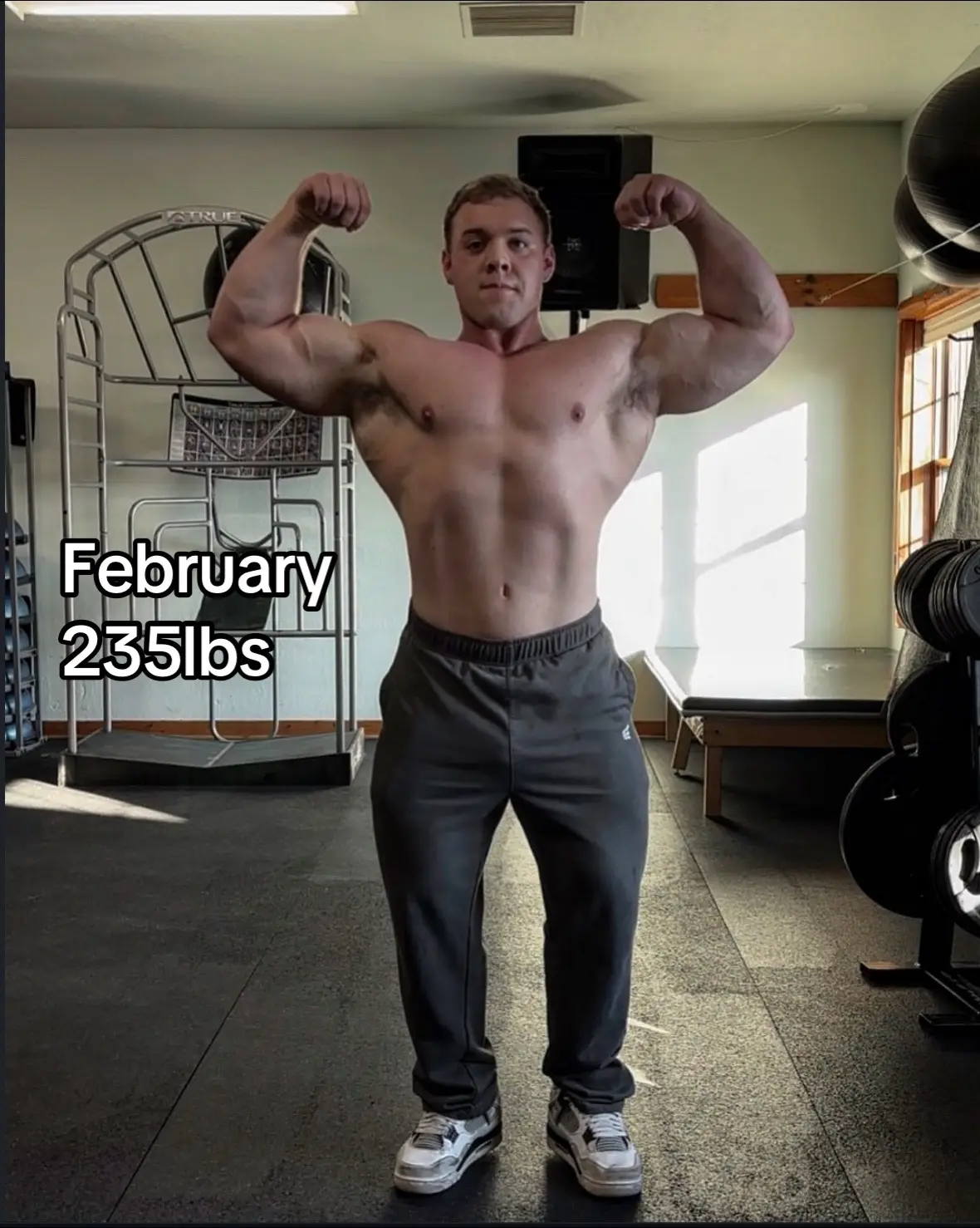 235 vs 227. Safe to say we’ve been progressing💯😮‍💨 #gymmotivation #motivation #GymTok #physique #fypシ 