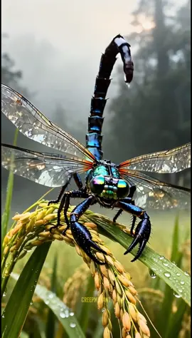 Nemu kalajengking unik dan langka  #kalajengking #scorpion🦂 #capung #makhlukaneh #surrealismart 