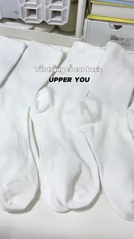 Tất trắng cổ cao cho nam nữ lun á #upperyou #tatcocao #tattrangcaoco #tattrang #thoitrang 